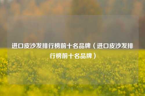 进口皮沙发排行榜前十名品牌（进口皮沙发排行榜前十名品牌）